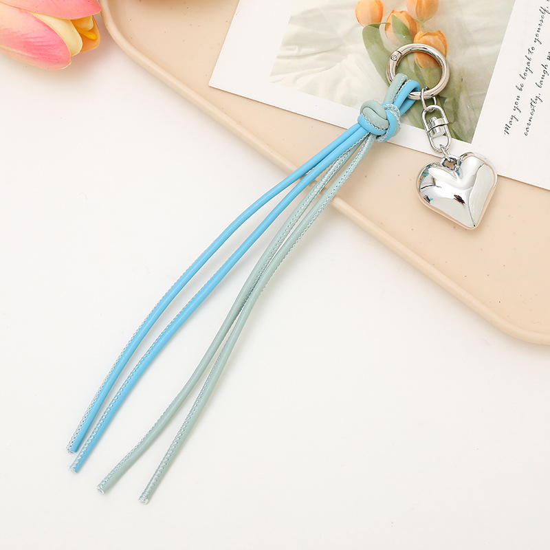 Nuevo tipo de cuerdas de cuero PU llavero colgante in bolsos de moda colgante cadena accesorios DIY tejido a mano