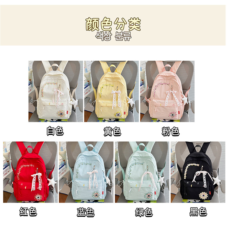Neue grenzüberschreitende Freizeit-Trend-Rucksack mit Blumenmuster hochwertige leichte Schultasche großes Fassungsvermögen beliebter Campus-Rucksack