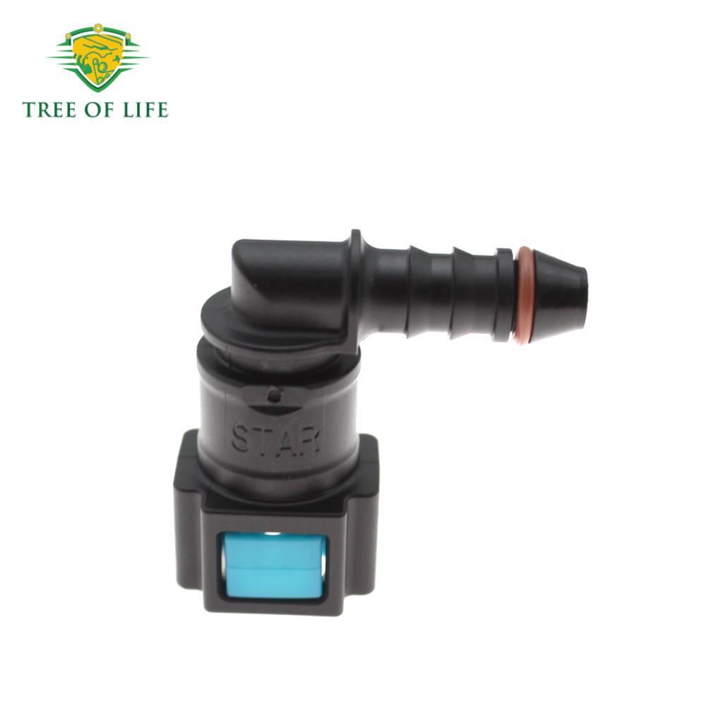 New Fuel Line Quick Release Connector Motorcycle Hose Connector Elbow Id6 Internal Thread 7.89mm