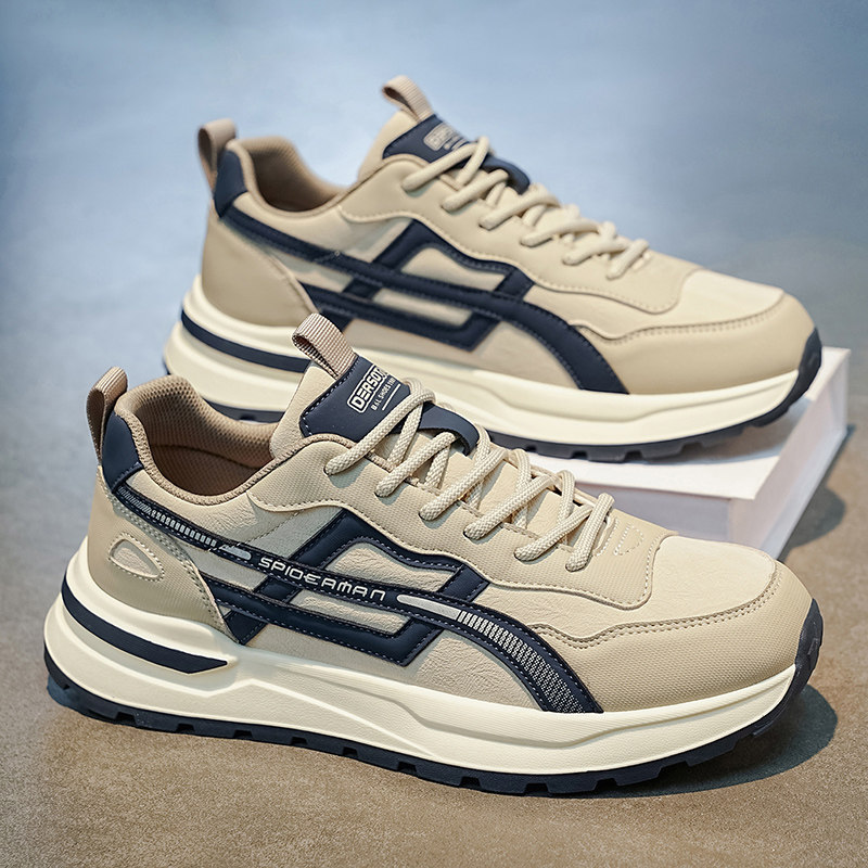 A-Gan Men's Shoes 2026 New Autumn Anti-Slip Soft Sole Casual Running Sports Thick-Soled Height-Increasing Genuine Leather Dad Shoes A-Gan Men's Shoes 2026 New Autumn Anti-Slip Soft Sole Casual Running Sports Thick-Soled Height-Increasing Genuine Leather Dad Shoes
