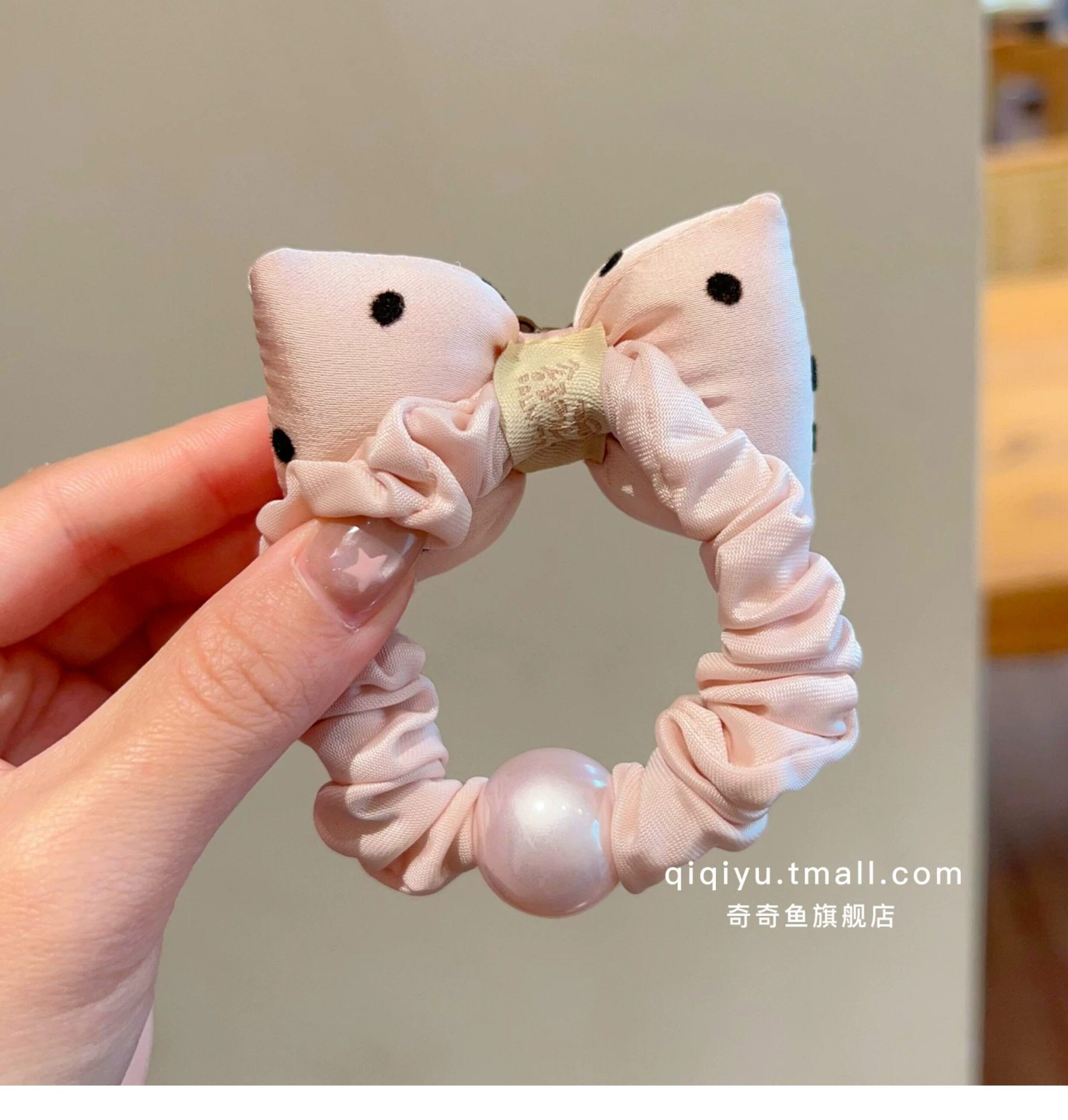 Girls' Apple Puppy Bun Hair Ties, Children's Hair Bands, High Elasticity Hair Ropes, Little Girls' Hair Ties