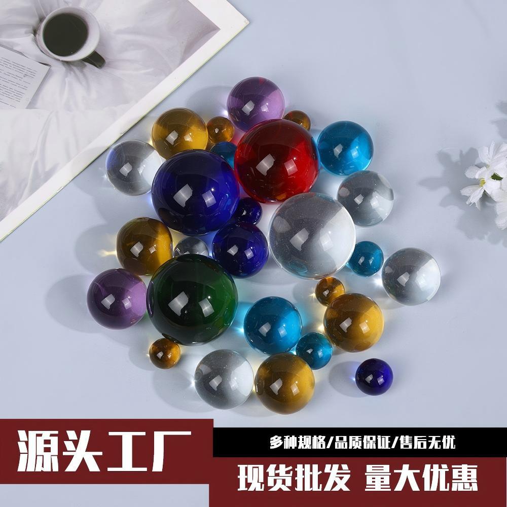 Glass Ball Bead Bracelet Beaded Accessories Crystal Ball DIY Materials Wholesale Foreign Trade Cross-Border Hot Selling Glassware
