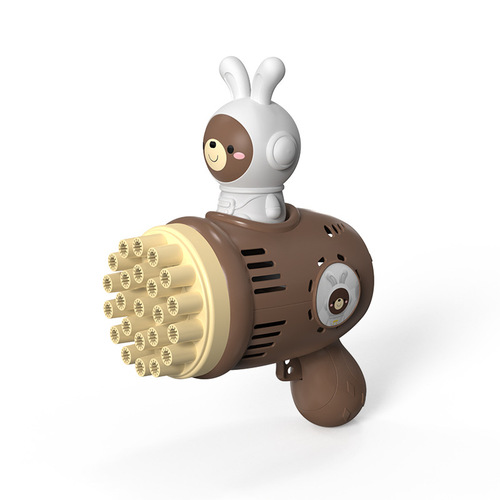 202423 Hole Rabbit Bubble Machine Electric Bubble Gun Bubble Stick Popper Street Stall Bubble Toy Direct Supply