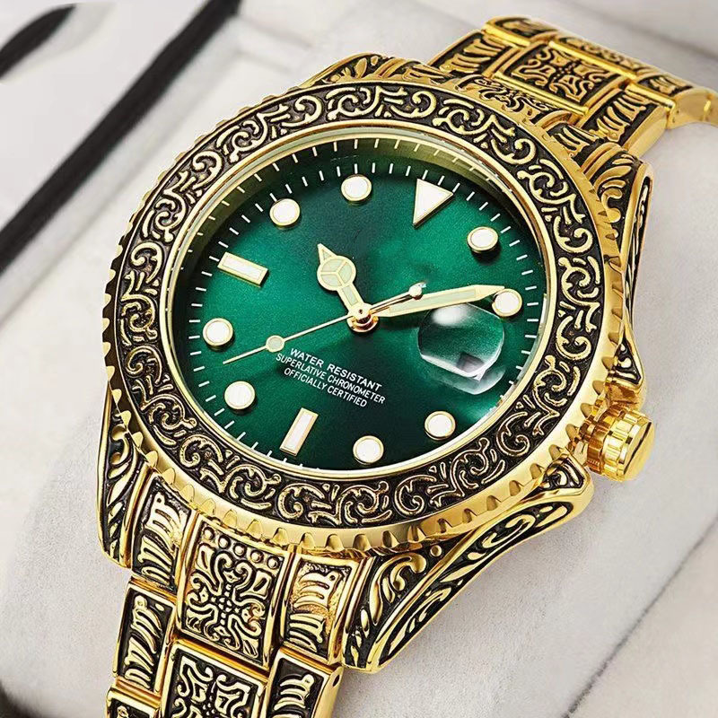 18K 황금 녹색 표면