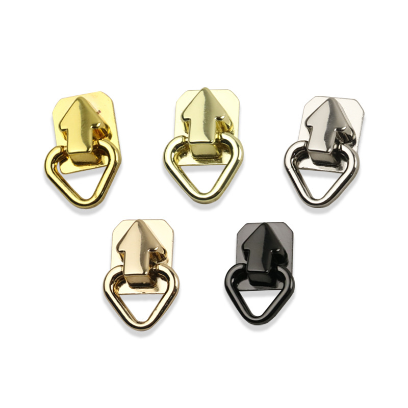 Diámetro exterior 12mm lado de la bolsa colgante de aleación de zinc accesorios de hardware de equipaje bolsa colgante anillo tornillo colgante hebilla cadena de conexión hebilla