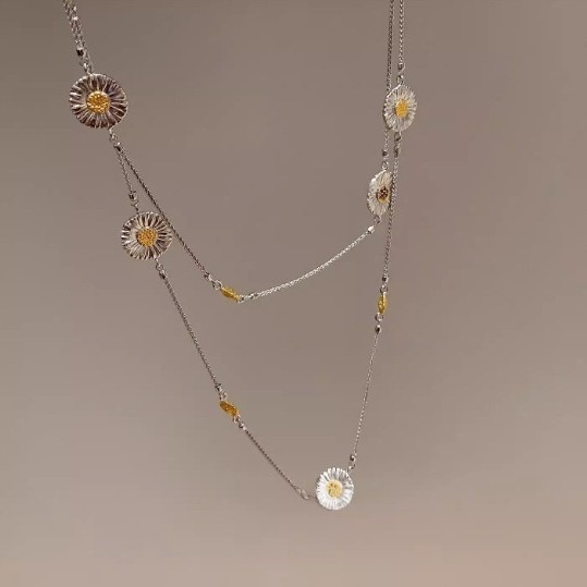 Minimalist Layered Necklace In Gold Delicate Chain Quiet Luxury_voghion.com