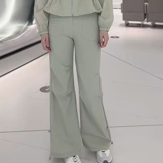 Cross-Border New Trendy Brand D-Style Fashion Versatile Casual Loose Slimming Sports Quick-Dry Women's Parachute Pants Cross-Border New Trendy Brand D-Style Fashion Versatile Casual Loose Slimming Sports Quick-Dry Women's Parachute Pants