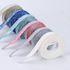 Manufactor wholesale Polyester Yarn double-deck Shoelace McQueen White Pearl shoes Honorable Gold and silver Flat laces