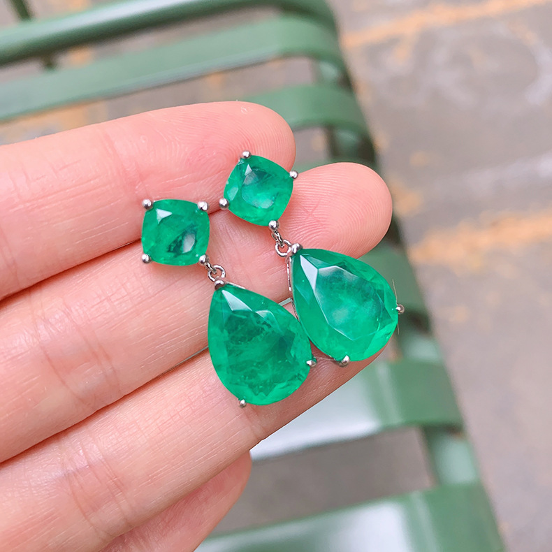 8g Weight Drop Earrings Classification 1 Pair Quantity Birthday Occasion Artificial Gemstones Material Geometric Pattern Women'S Gender Retro Style Retro Geometric Artificial Gemstones Women's Drop Earrings 1 Pair 12
