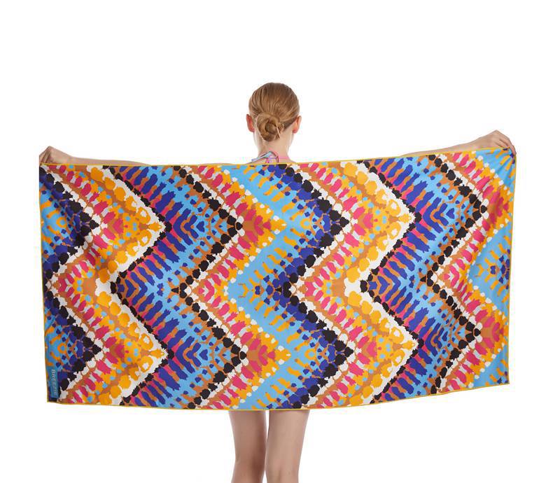 Double-sided velvet beach towel 200gsm back four color optional front can be personalized pattern