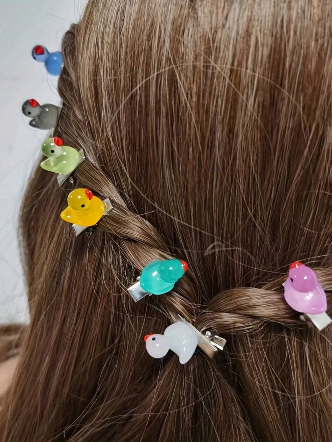 랜덤 컬러 오리 인형 1개