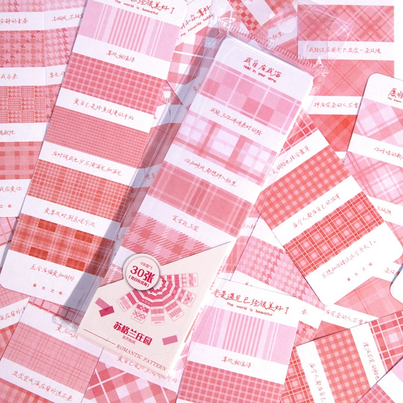 Стикеры Twilight Stickers Scottish Manor Series Basic Plaid Fresh Handbook Материалы декоративные стикеры 8 типов