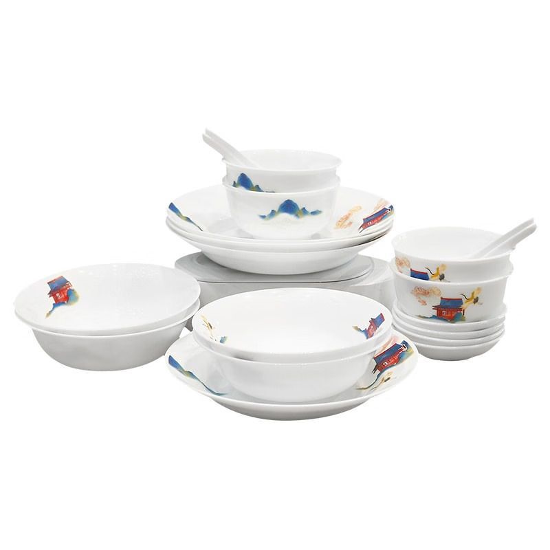 Corelle Brands Corning Ice Exquisite Exquisite Shengshi Minghe Series Tableware 16-piece Set B