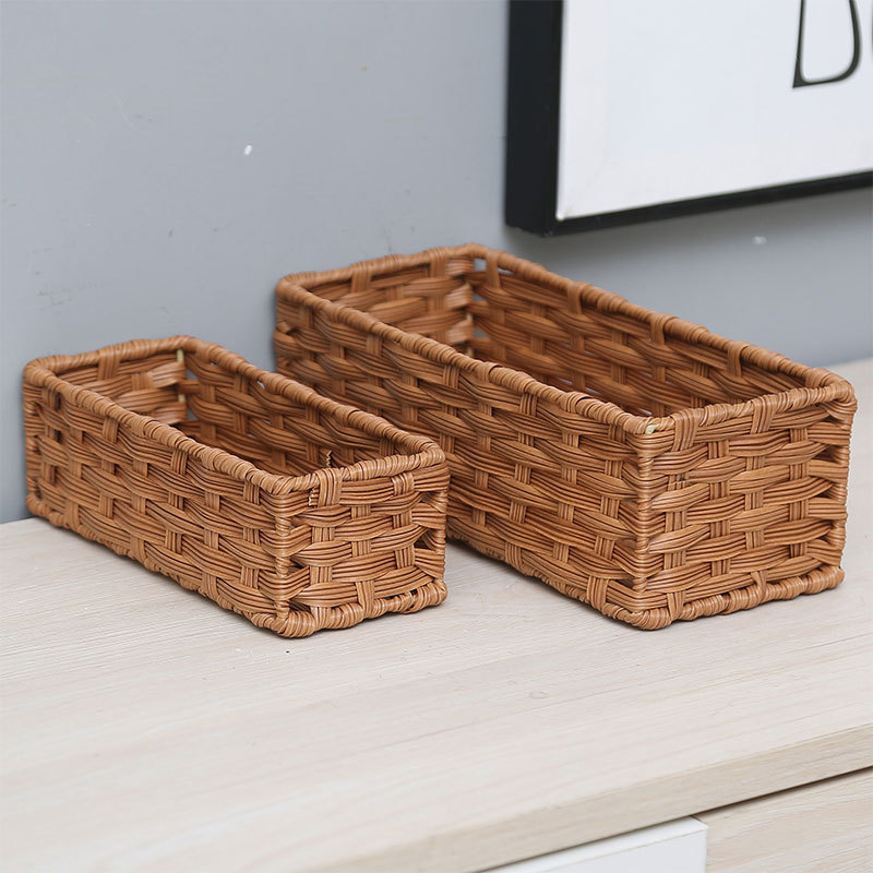 대외 무역 간단한 일본식 zakka 짠 젓가락 보관 상자 식기 보관 상자 잡화 작은 조각 보관 상자 펜 상자
