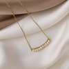 Necklace from pearl, design fashionable chain for key bag , Chinese style, light luxury style, internet celebrity