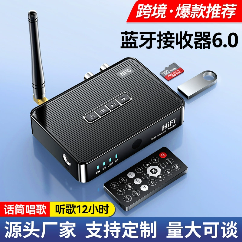 Новый Bluetooth-приемник 6.0, аудиоадаптер для преобразования старых колонок в новые, предназначен для усилителей, микрофон 6.5 для караоке.