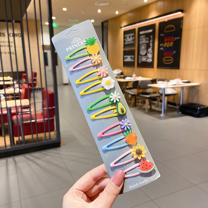 Horquilla de los niños bebé no duele el abrigo del pelo flequillos rotos horquilla tocado niña bebé clip pelo accesorios