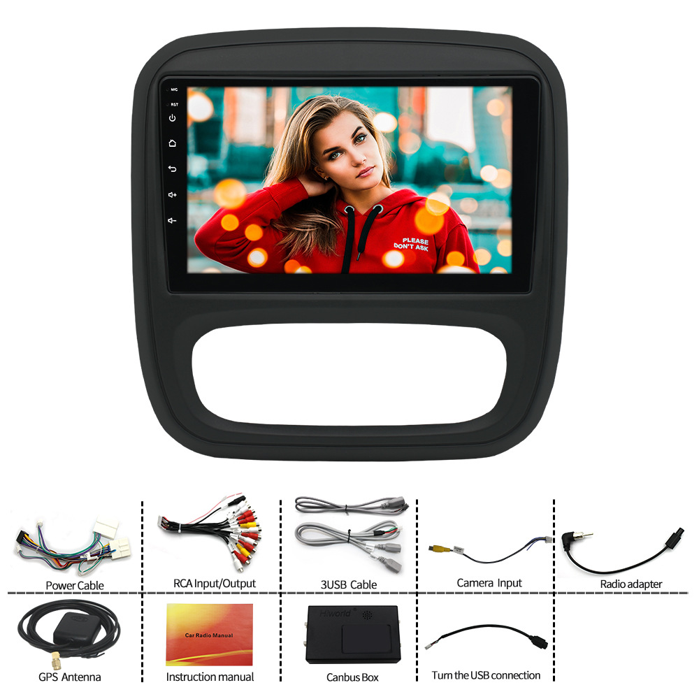Aplicable a la navegación del coche de Renault Trafic Opel Vivaro Android Control central Gran pantalla 2 + 32 coche todo en una máquina