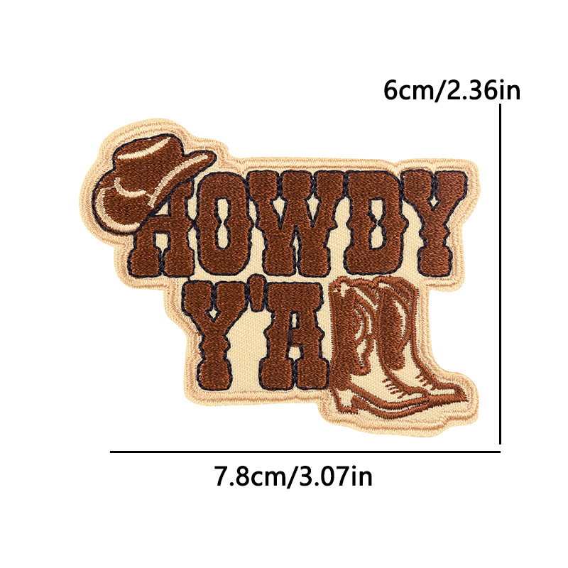 12g Weight Clothing Sticker Patches Classification 1 Piece Quantity Embroidery thread Material Letter, Boots Pattern Cute Style 1 Piece Cute Letter Boots Embroidery Thread Clothing Sticker Patches 4