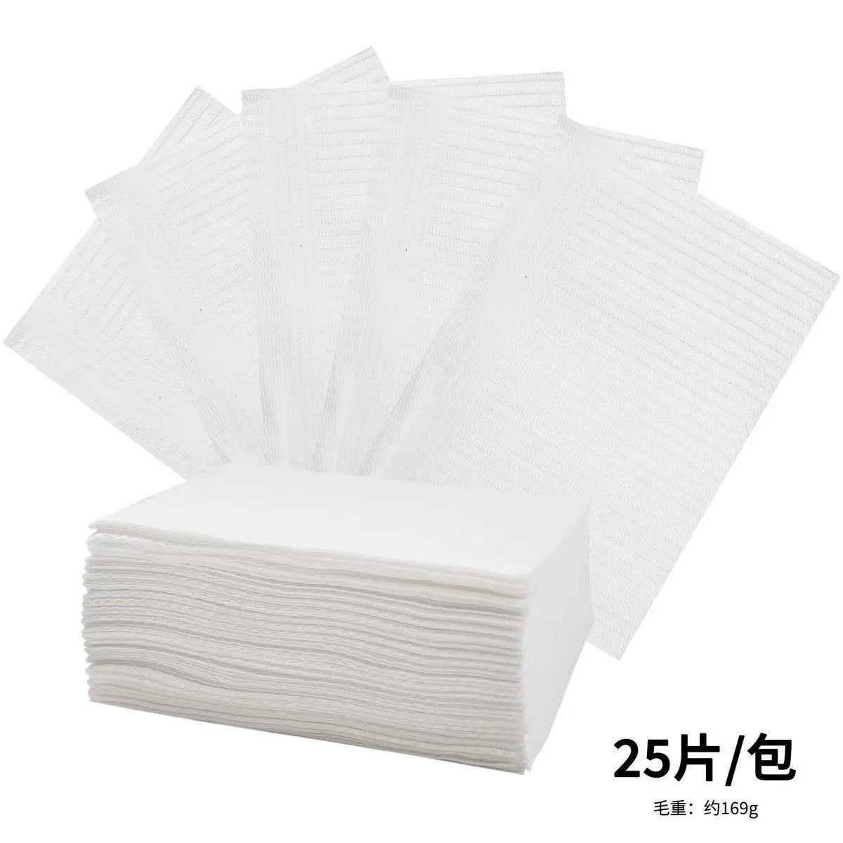 Transfronterizo directo de fábrica de uñas desechables almohadilla de mesa paño herramienta de limpieza de pestañas papel 125 piezas/bolsa de uñas estera