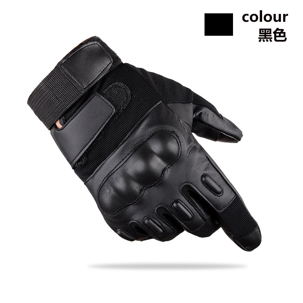 Al Aire Libre táctico largo dedo guantes hombres deportes equitación fitness motocicleta lucha antideslizante resistente al desgaste dedo completo Montañismo