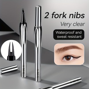 Cross-border Explosions A.M.G Binary Positioning Eyebrow Pen Waterproof Natural Thick Shaping Eyebrow