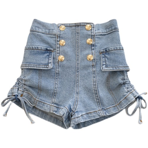 Girls' denim shorts for outer wear new summer thin baby and children's hot pants foreign trade children's clothing dropshipping 52993