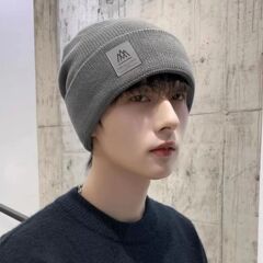 外贸帽子男冬季防风防寒保暖毛线超厚加厚加绒包头帽大头围