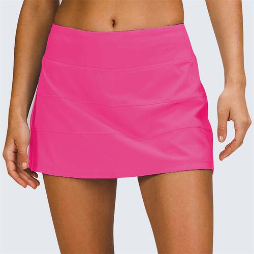 European and American Lulu yoga sports quick-drying tennis skirt anti-exposure skirt pants golf skirt fitness skirt badminton skirt