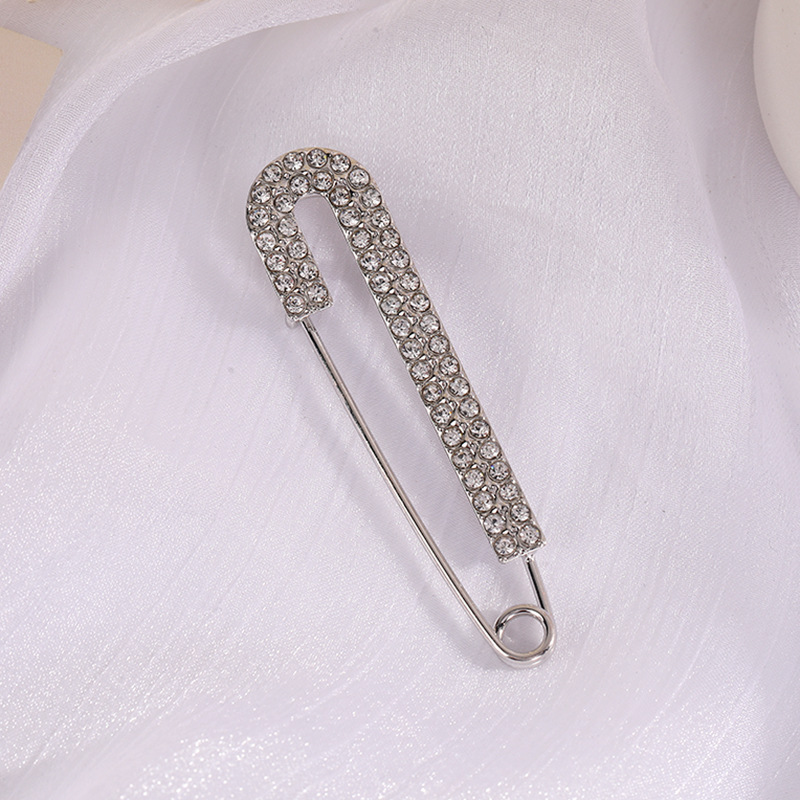 87#别针银色水钻