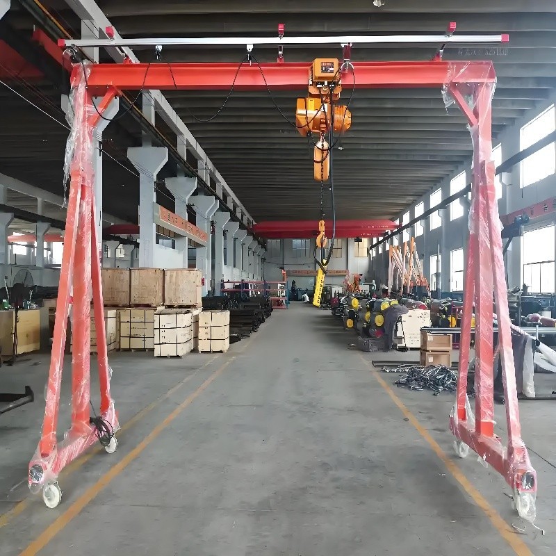 1-5吨移动龙门架电动葫芦无轨龙门2吨轨道遥手拉葫芦控简易龙门架