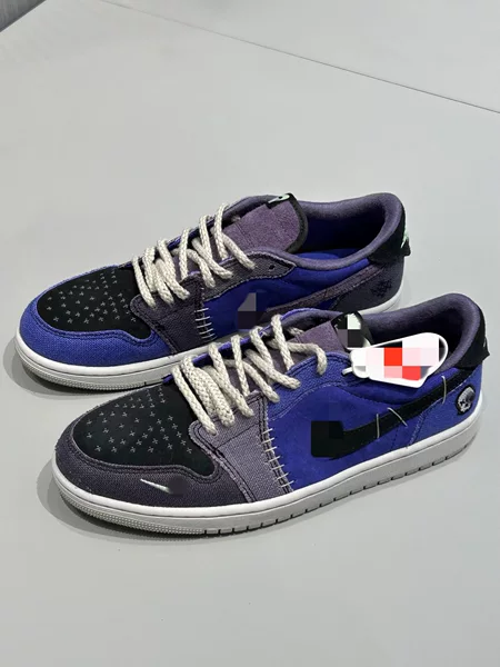 Putian Shoes Aj1 Low-Top Sneakers Basketball Shoes Men's and Women's Sports Shoes Pure Original Jordan 1 Gray White Black Red Toe Sb Dunk