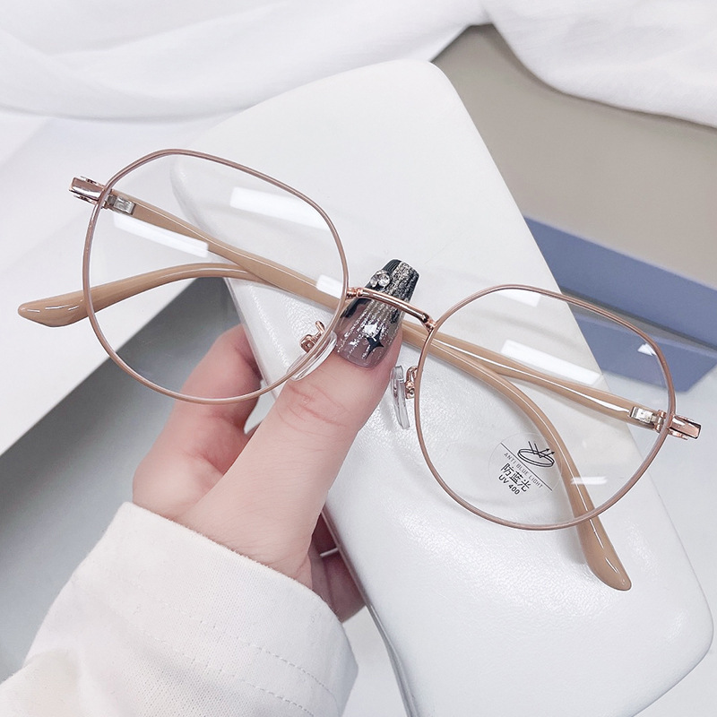 新型女性ファッションブルーレイ防止老眼鏡超軽量金属フレーム眼鏡中高年読書眼鏡卸売り|undefined