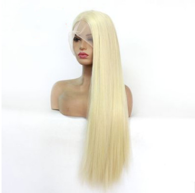 Fibra química delantera cos cos cos seda de alta temperatura moda realista 613 # Changshun cabello recto LW0094