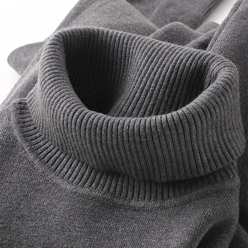 369 turtleneck sweater-deep gray gray