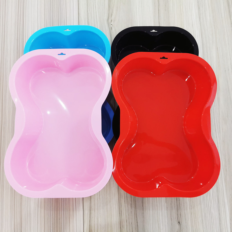 Creative pet silicone cake mold silicone baking bone cake mold DIY baking tool pastry mold