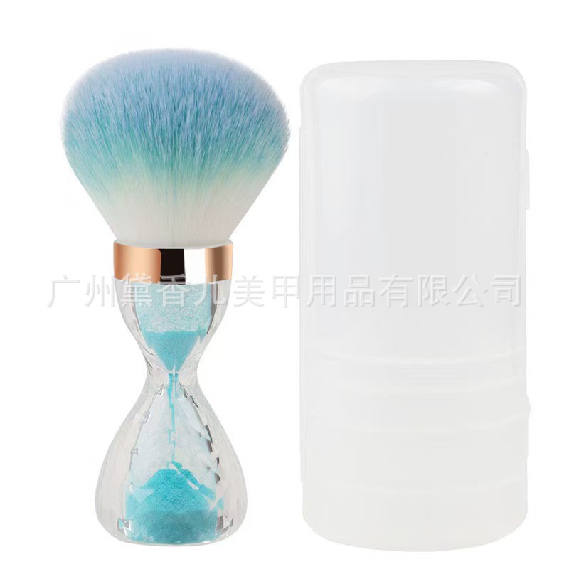 Brocha para Polvo de Manicura y Maquillaje de Nylon Suave para Limpieza de Uñas y Colorete