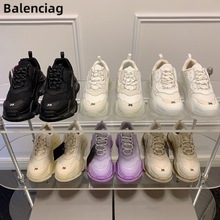 Balenciag 巴黎女鞋世家2023巴黎老爹鞋水晶气垫鞋显瘦厚底内增高