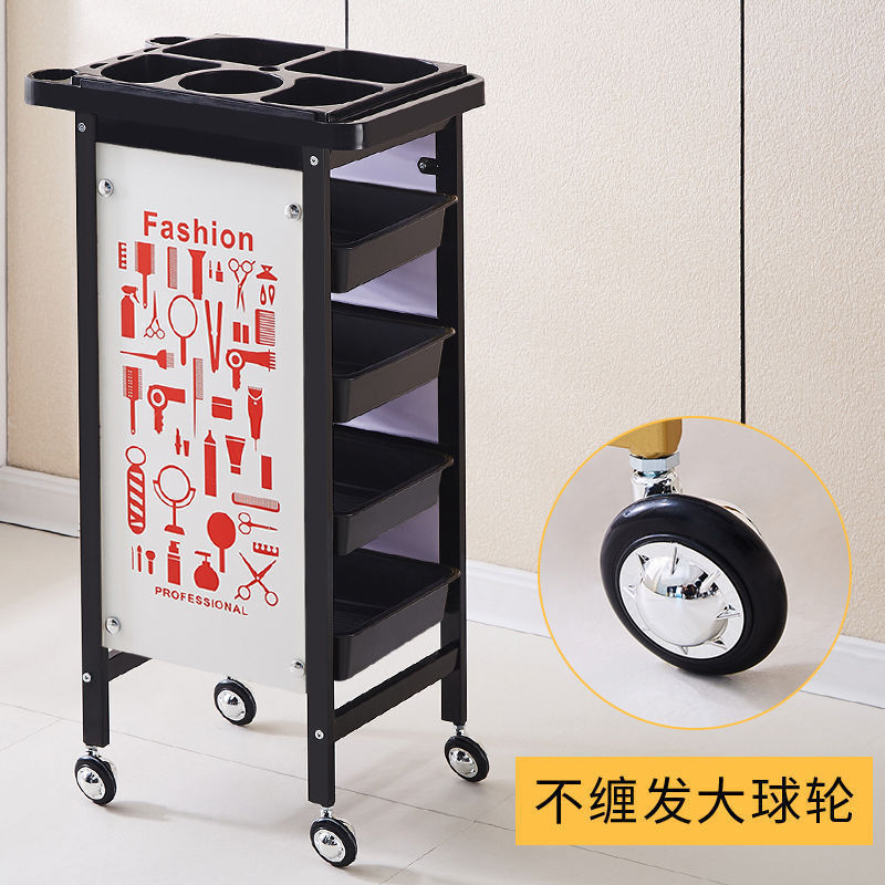 Carro de belleza, cochecito de peluquería, cochecito de peluquería, carro de herramientas, carro de barra de cinco capas, carro de peluquería, armario de herramientas de peluquería