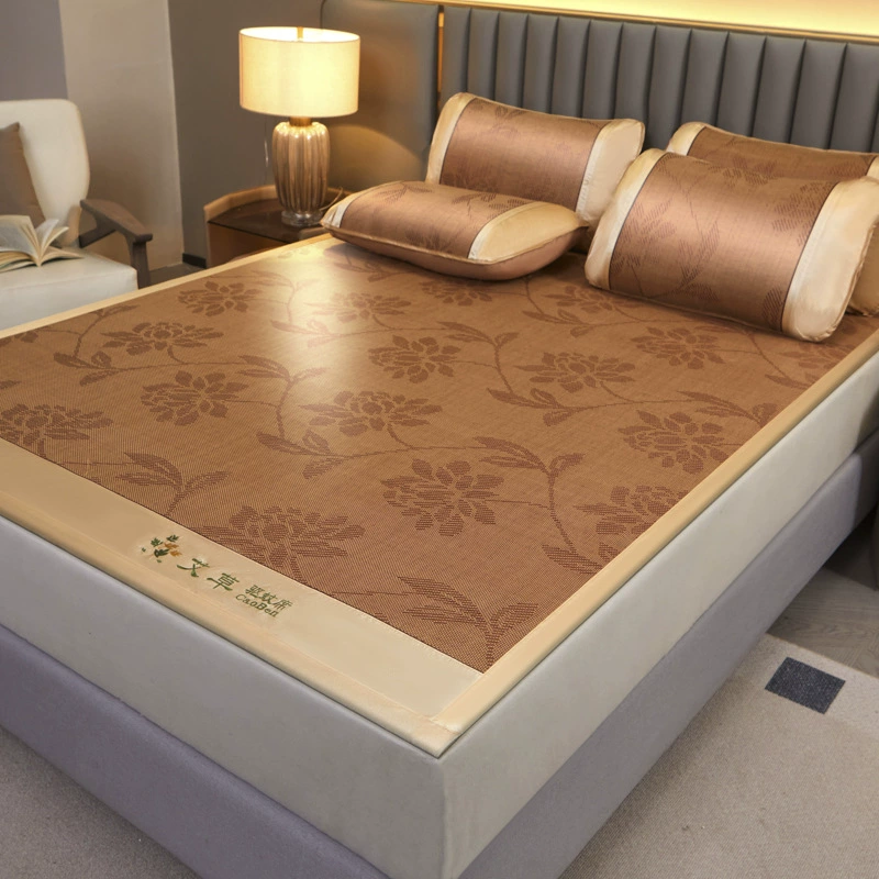 Фабрика оптовая полынь ледяной шелковый коврик летом ротанг коврик натуральный соломенный матрас летом старомодный коврик зимой и летом