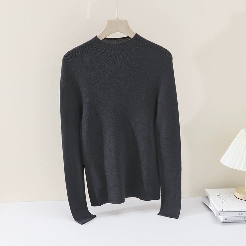 Кашемировый свитер 90S Merino, 48 шт., ультратонкий, машинная стирка, бесшовный, длинный рукав, красная основа