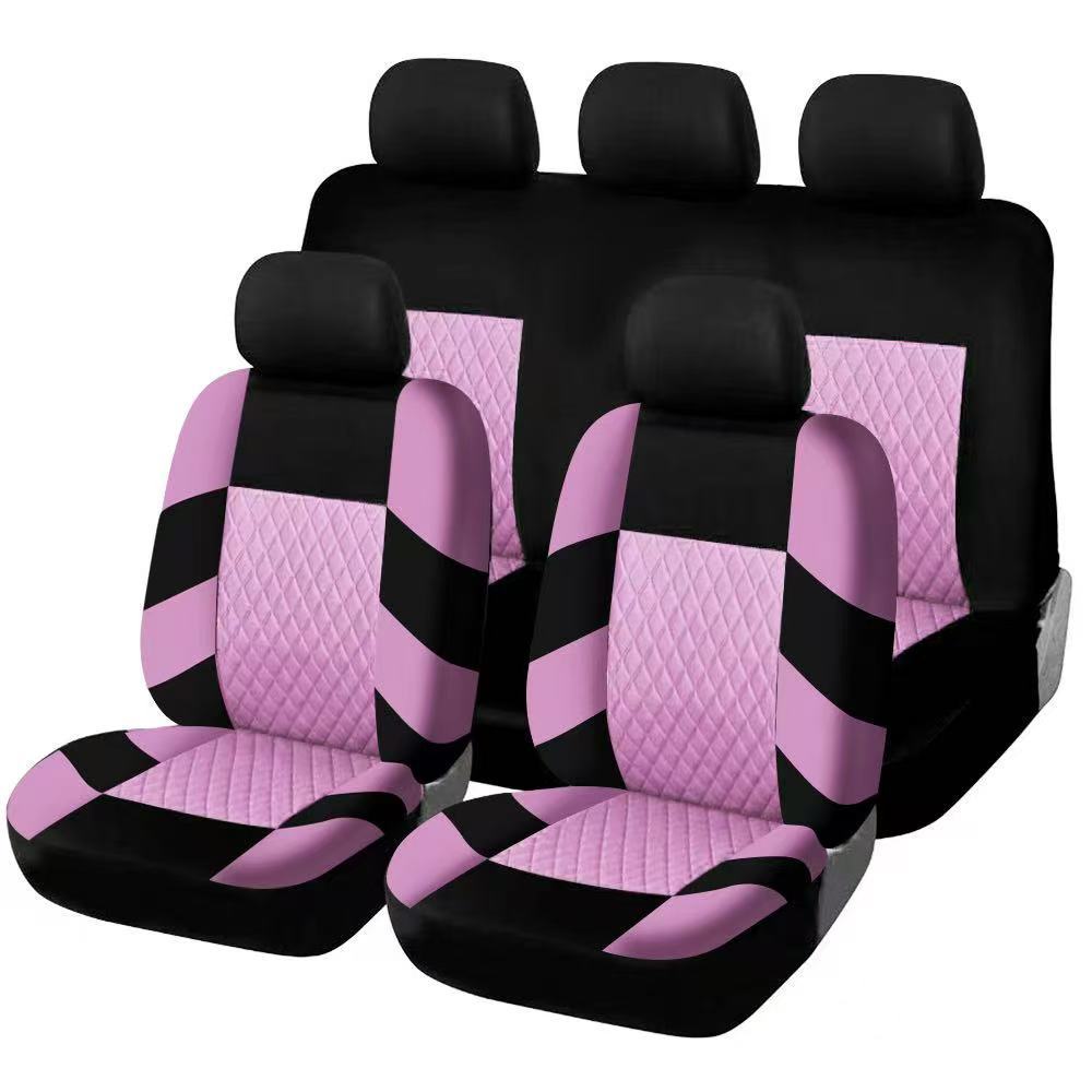 Car Seat Full Set Breathable Non-Slip Interior Decorative Cushion Universal Seat Cushion Cover for Front and Rear Seats