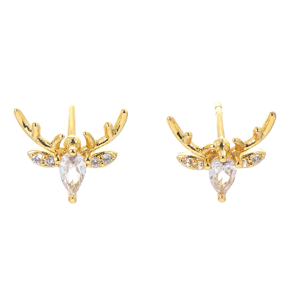 1g Weight Electroplating Gold Plating Process Geometric Plating Metal Copper Earrings