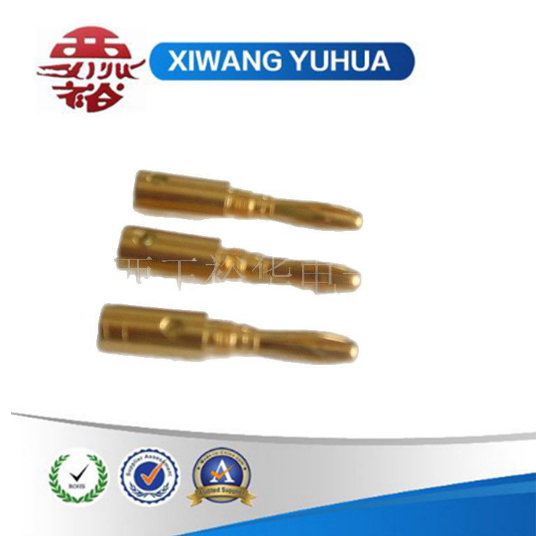 功放音箱线接头 纯铜免焊接音响接线柱香蕉插头