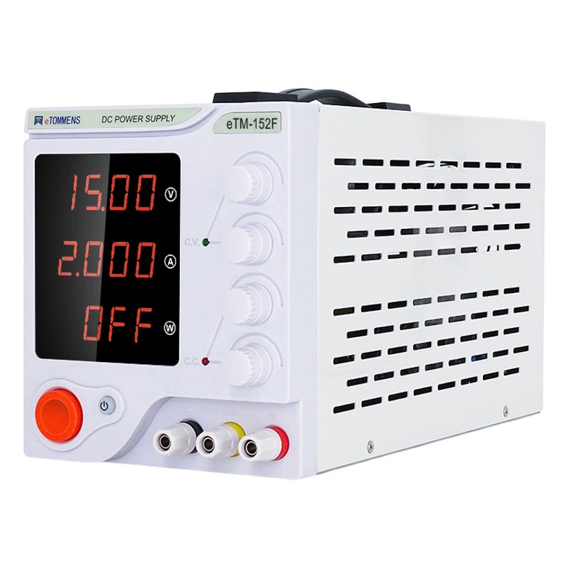 Регулируемый источник питания постоянного тока с 4-значным цифровым дисплеем для испытаний гальванических покрытий, экспериментов, обслуживания, тестирования на старение, зарядки и интеллектуального контроля температуры.