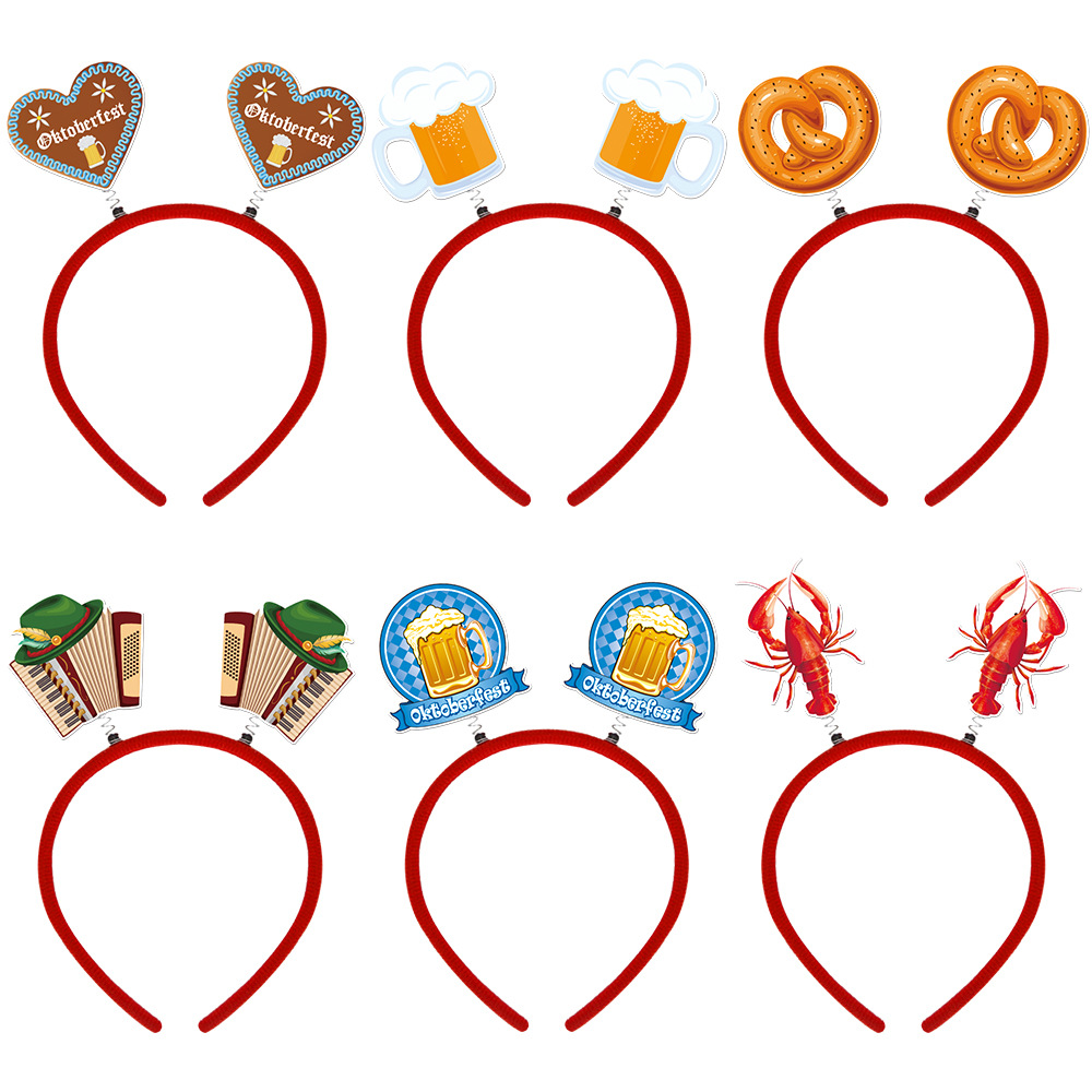 Nuevo estilo transfronterizo de octubre Oktoberfest decoración de fiesta diadema accesorios fotográficos decoración de ambiente Oktoberfest