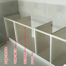 瓷砖橱柜铝合金框架厨卫立架拼接隔层打灶立柱卡槽框架配件现货