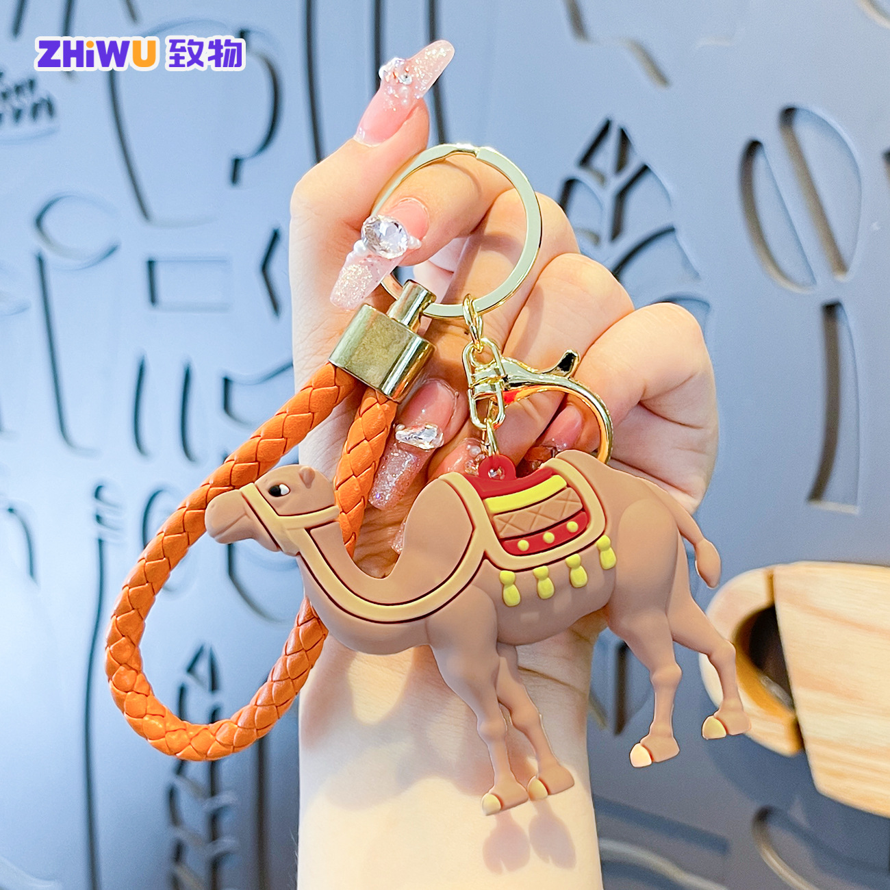 Creative Lucky Camel High-end Bag Pendant Gift Car Keychain Figurine Backpack Small Ornament_voghion.com