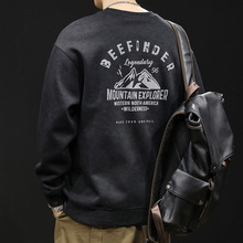 重磅潮牌卫衣男秋冬款百搭圆领男款衣服秋季2025新款长袖胖子大码