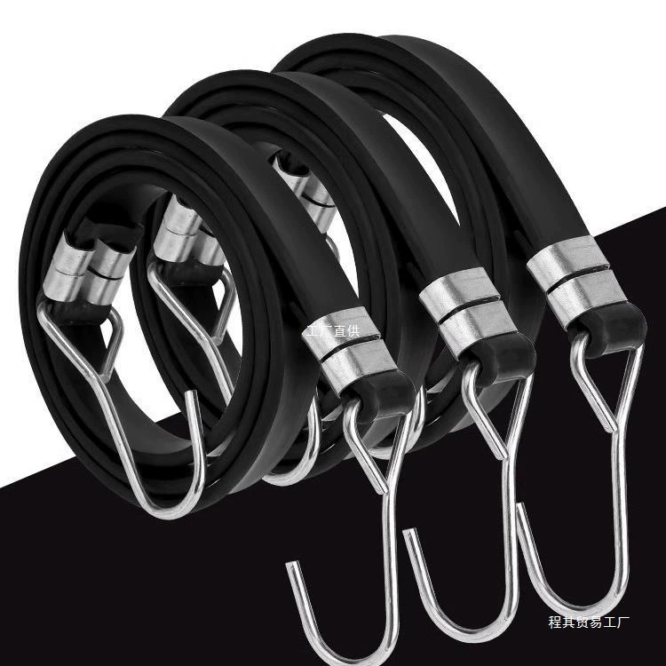Оптовые мотоциклетные ремни, эластичные веревки с крючками, сухожильные ремни для электромобилей, ремни для багажа, фиксированная эластичная связка